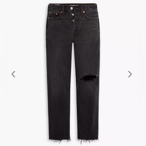 Levi’s Straight Fit Wedgie After Sunset Black Jeans W33 L28